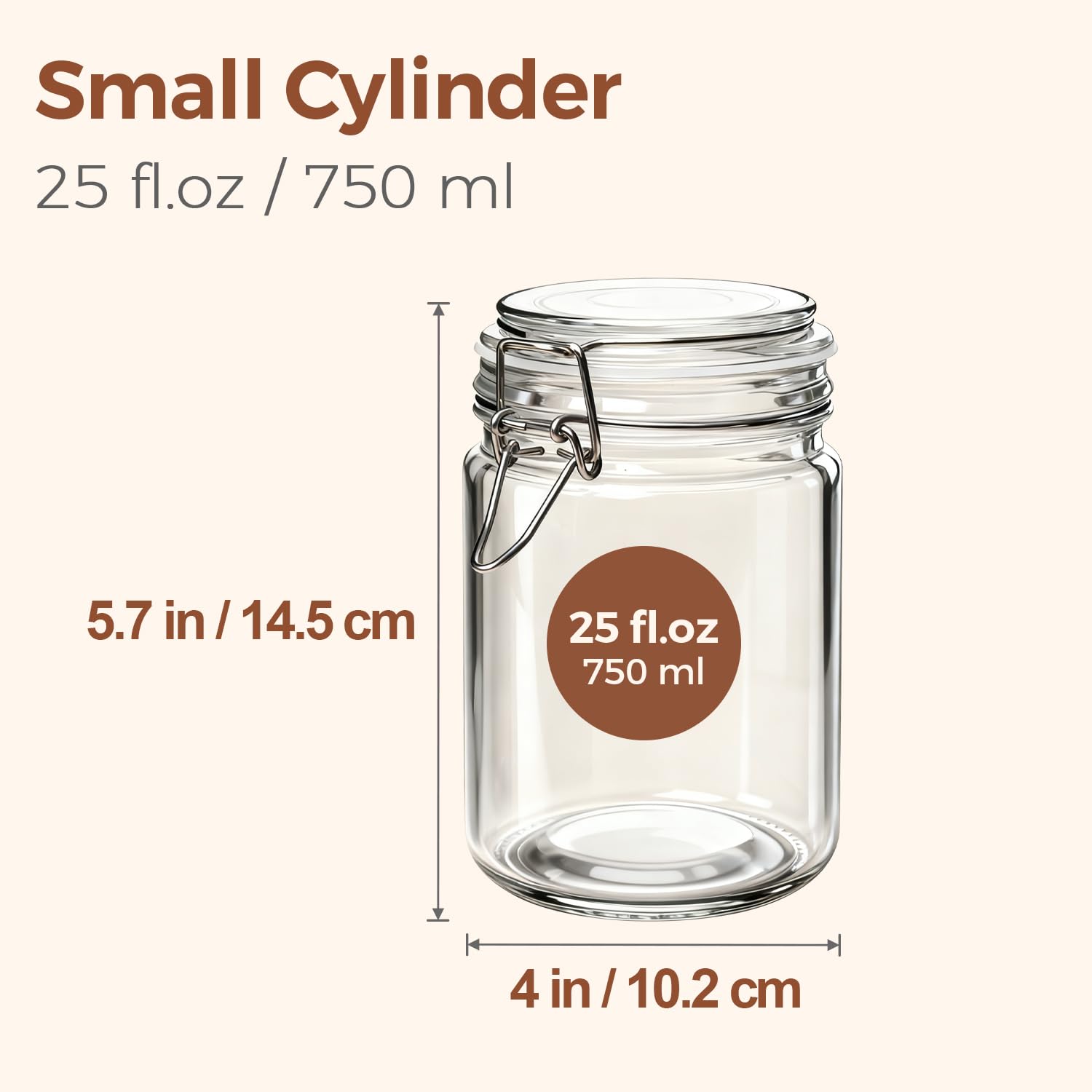 ComSaf clear Mason jar for easy pantry visibility and planning