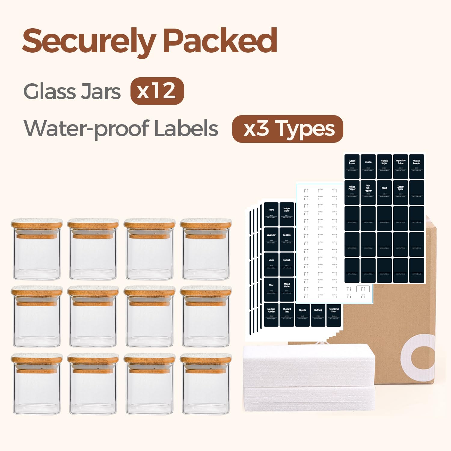 ComSaf complete labeling system keeps pantry organized and easy to navigate