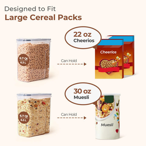 ComSaf airtight containers feature 4-sided lids to keep moisture out and freshness in.