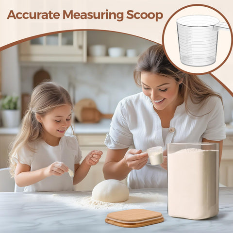 ComSaf cookies and coffee beans jar helps preserve aromas and freshness.