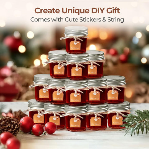 ComSaf DIY candle jar 2oz ideal for small crafts and decor