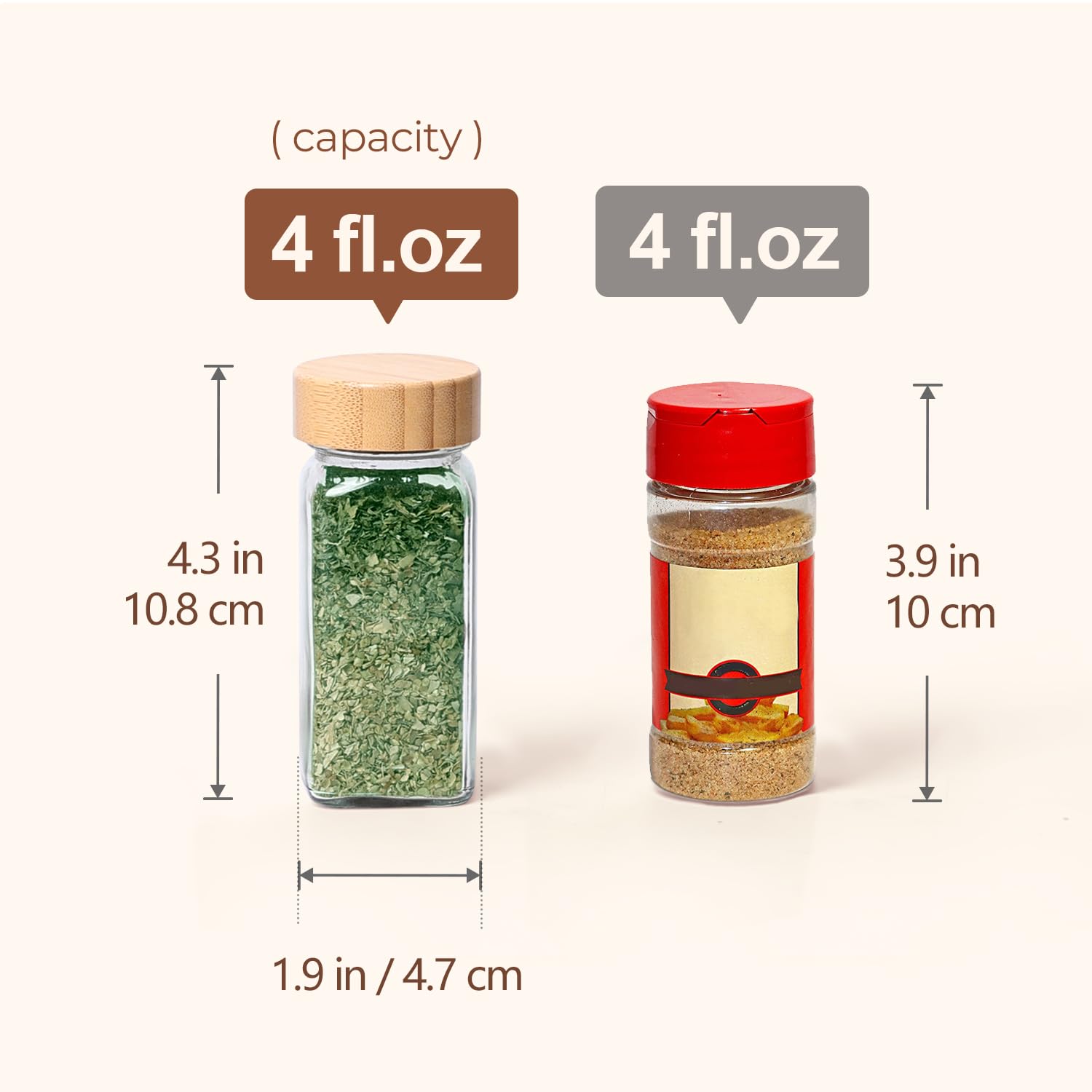 ComSaf dual-function lids offer versatile use for different spices