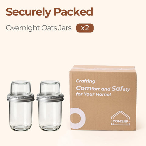 ComSaf easy-clean dishwasher-safe jars simplify cleanup after meals.