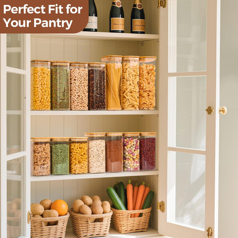 ComSaf versatile canisters store flour, sugar, tea, rice, or cookies.