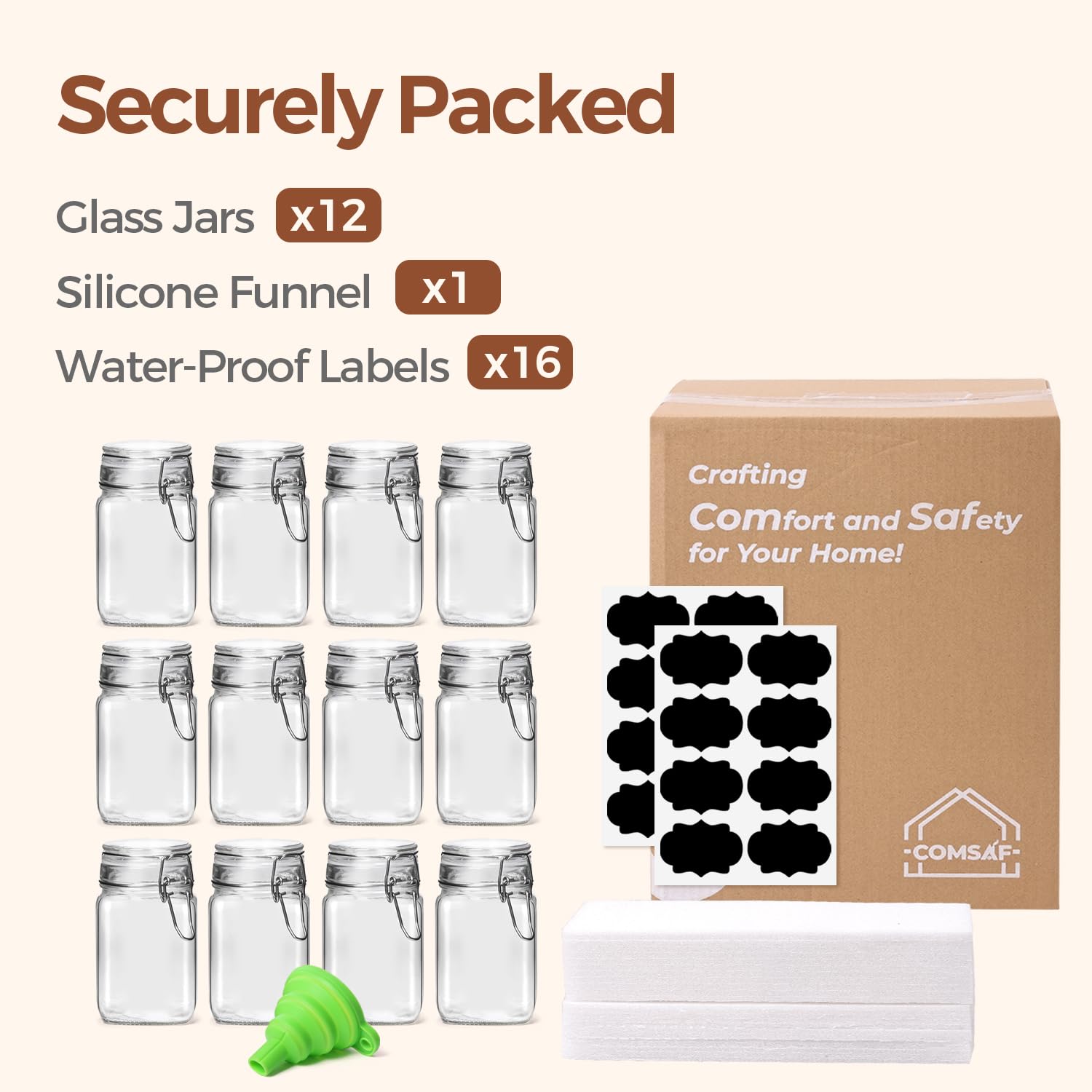 ComSaf gift-ready jars set, ideal for party favors.