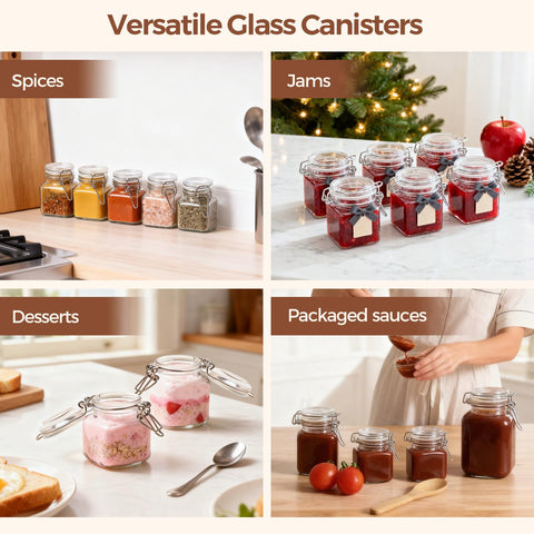 ComSaf gift-ready glass jar set for DIY gifts.
