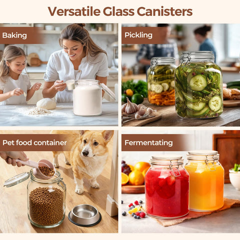 ComSaf jar on counter supports easy access and organized storage