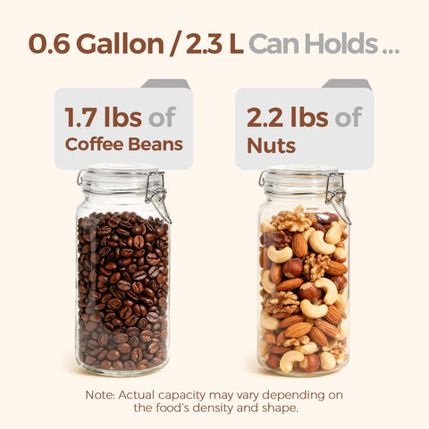 ComSaf glass jar with silicone gasket seal for reliable containment.