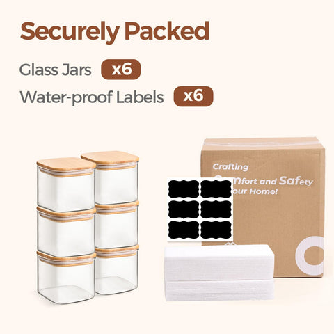 ComSaf six-pack canister set keeps ingredients neatly stored.