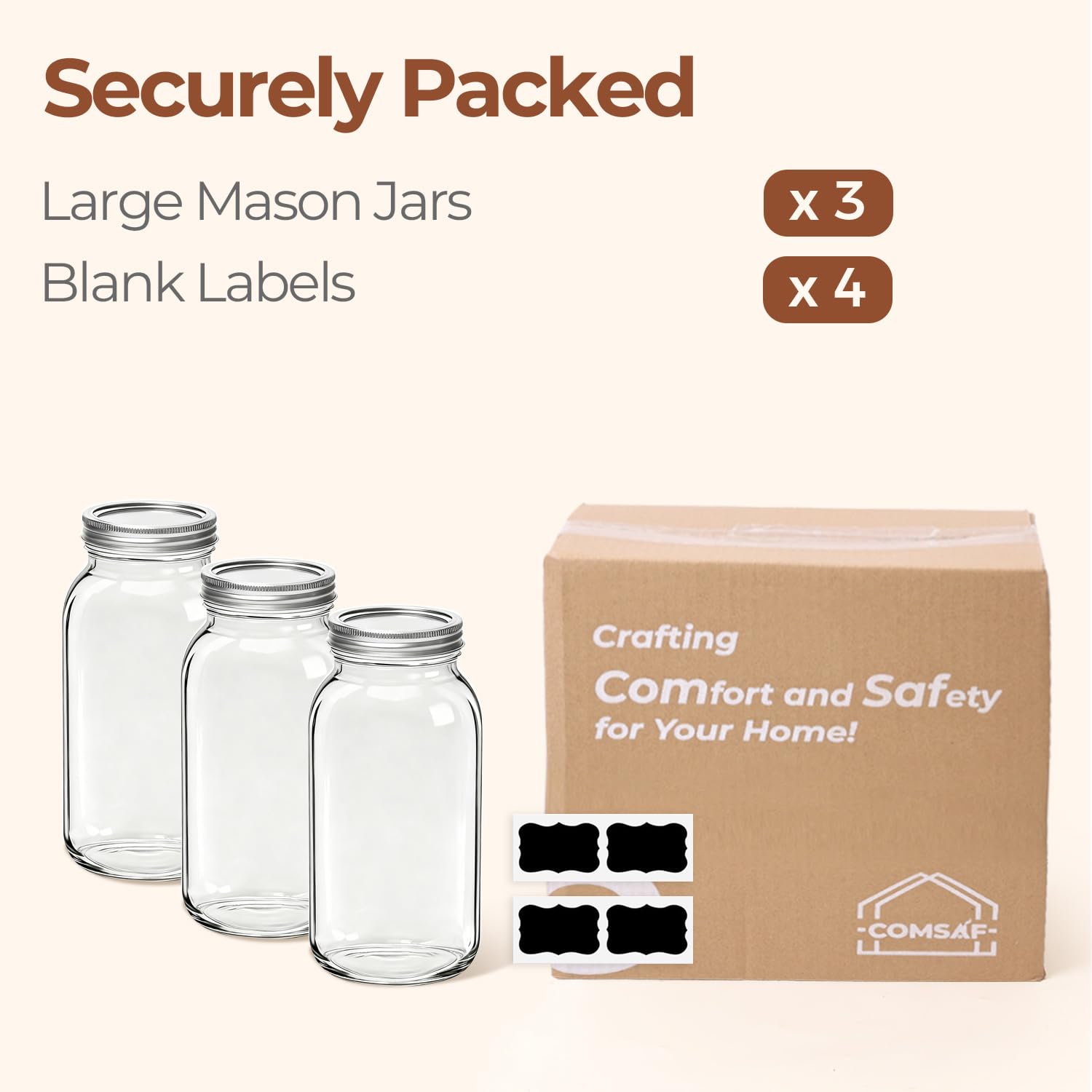 ComSaf kitchen storage jar set to reduce clutter and waste