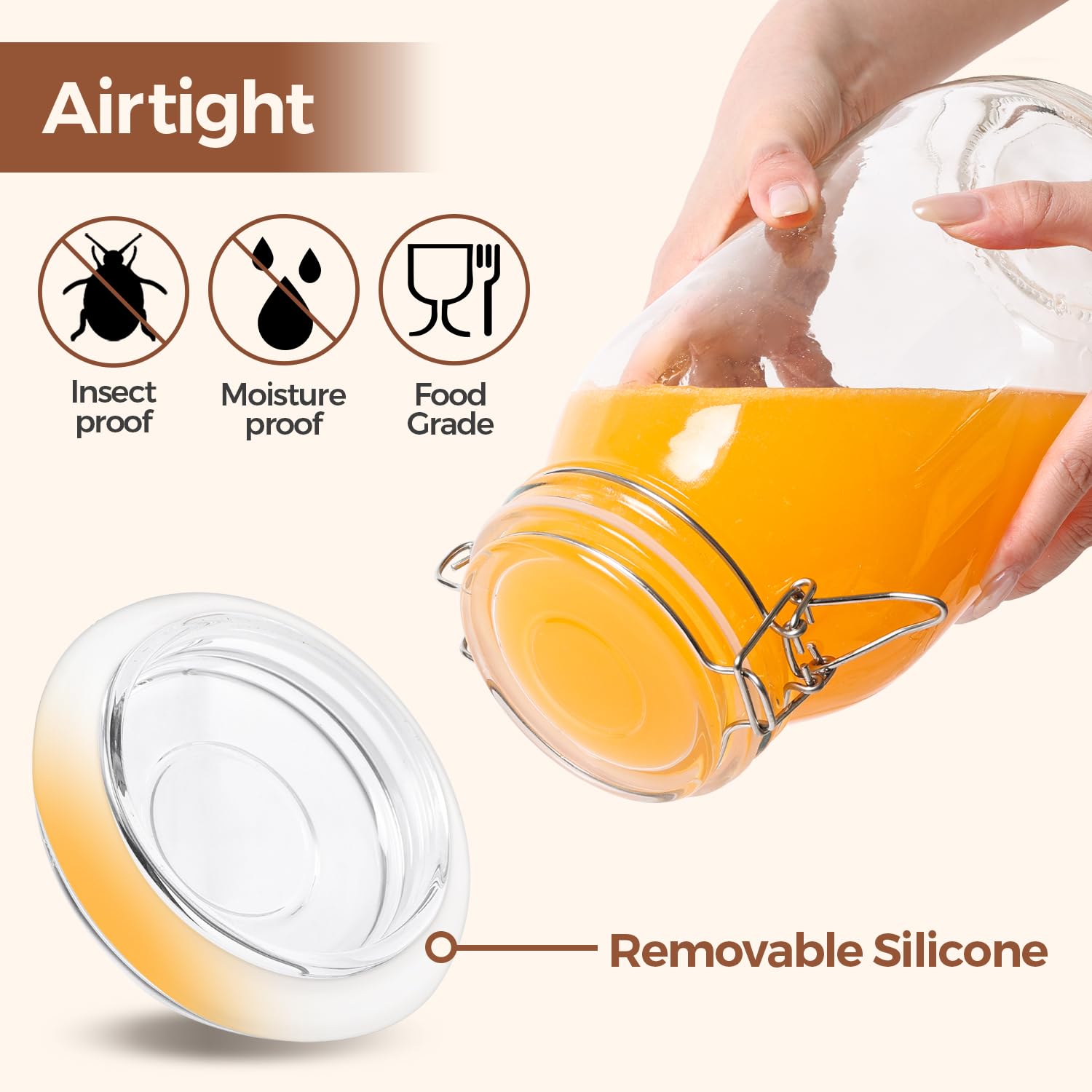 ComSaf long-lasting freshness for dry staples like rice.