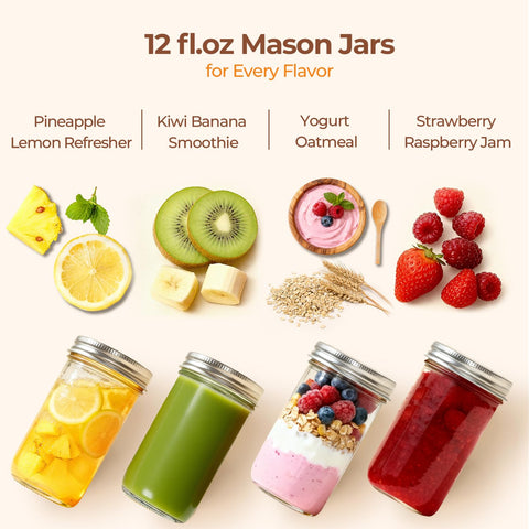 ComSaf overnight oats jar helps prep ahead with grab-and-go breakfasts.