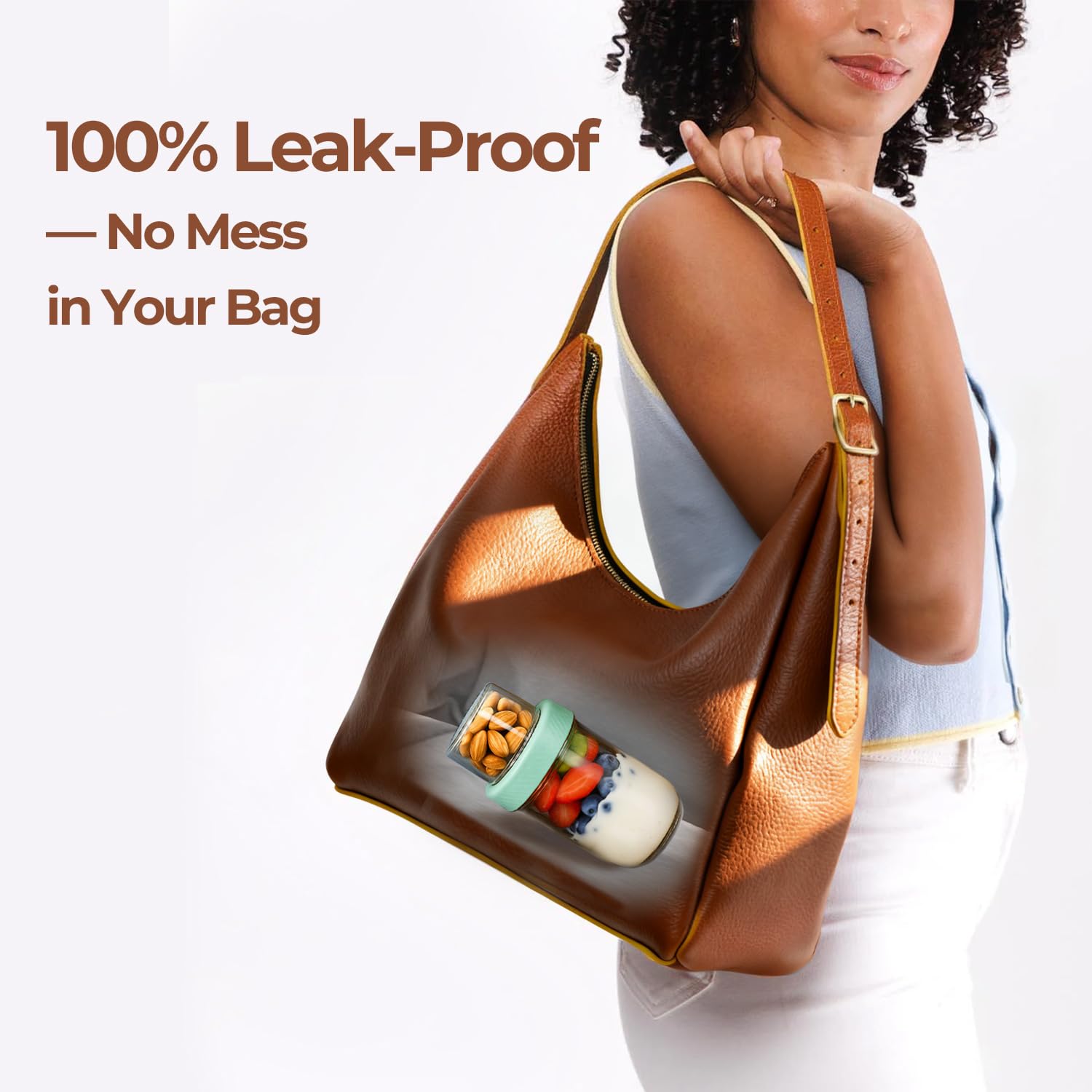 ComSaf wide-mouth jar for easy ingredient access and cleanup