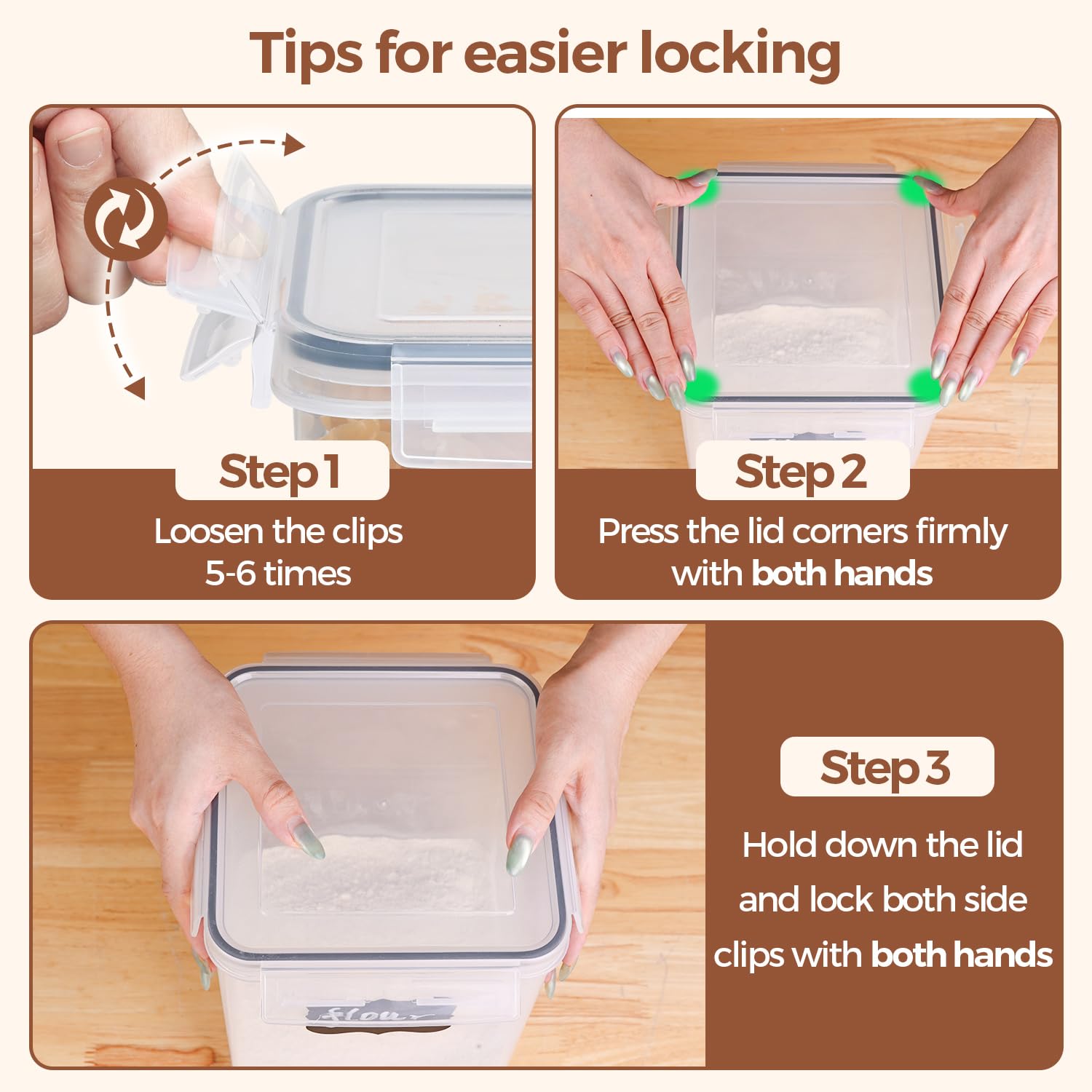 ComSaf pantry organization idea helps keep sugar, cereal, snacks tidy