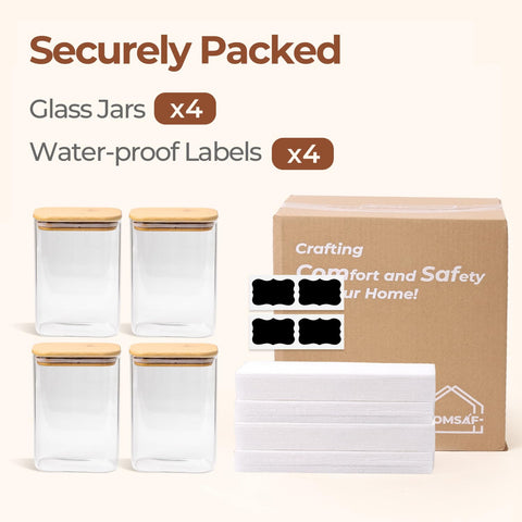 ComSaf pasta tea nut storage jar for easy portioning and freshness.