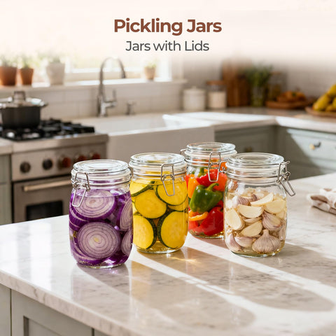 ComSaf pickling jars ideal for jams and chutneys with reliable sealing.