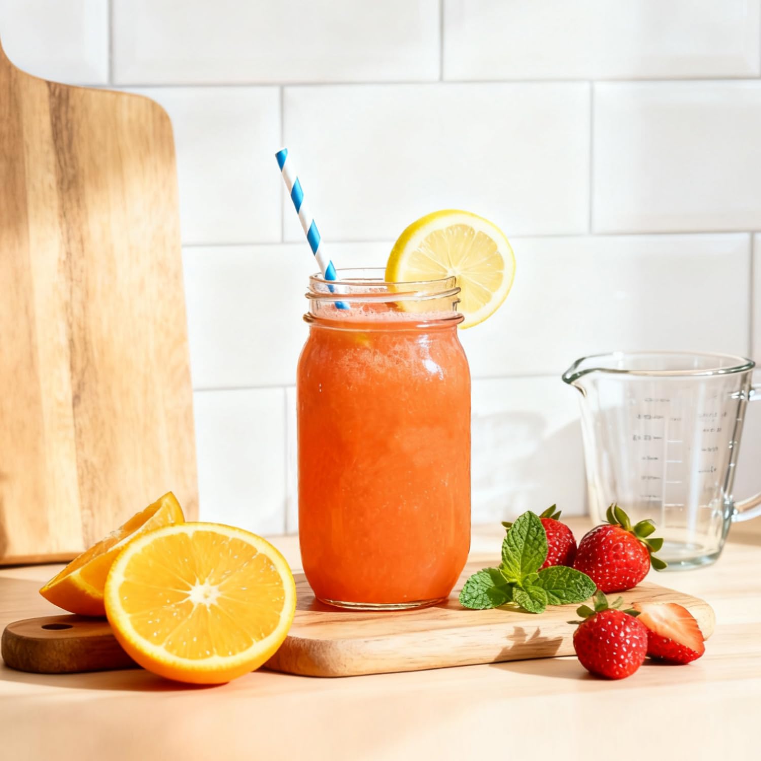 ComSaf 64oz jar suitable for kombucha, kraut, and preserves