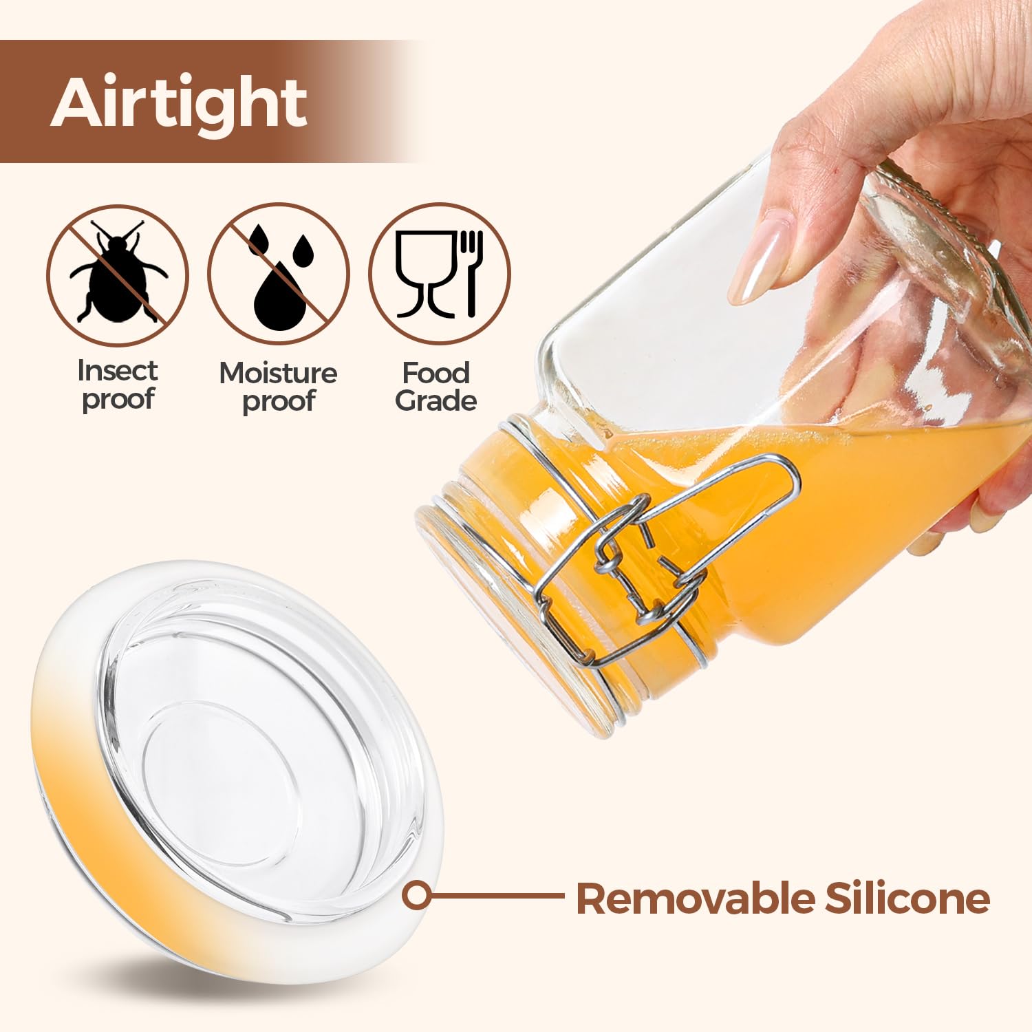 ComSaf spice jar 8oz ready for spices and blends.