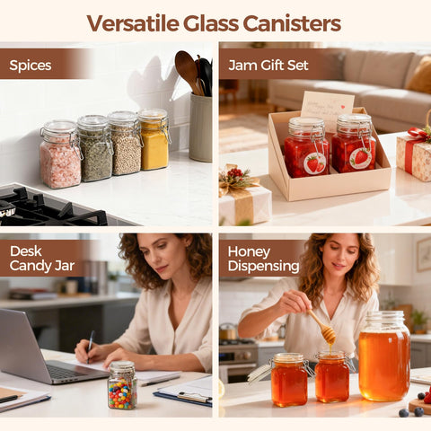 ComSaf 8 oz jar serves as a spice jar for seasonings.