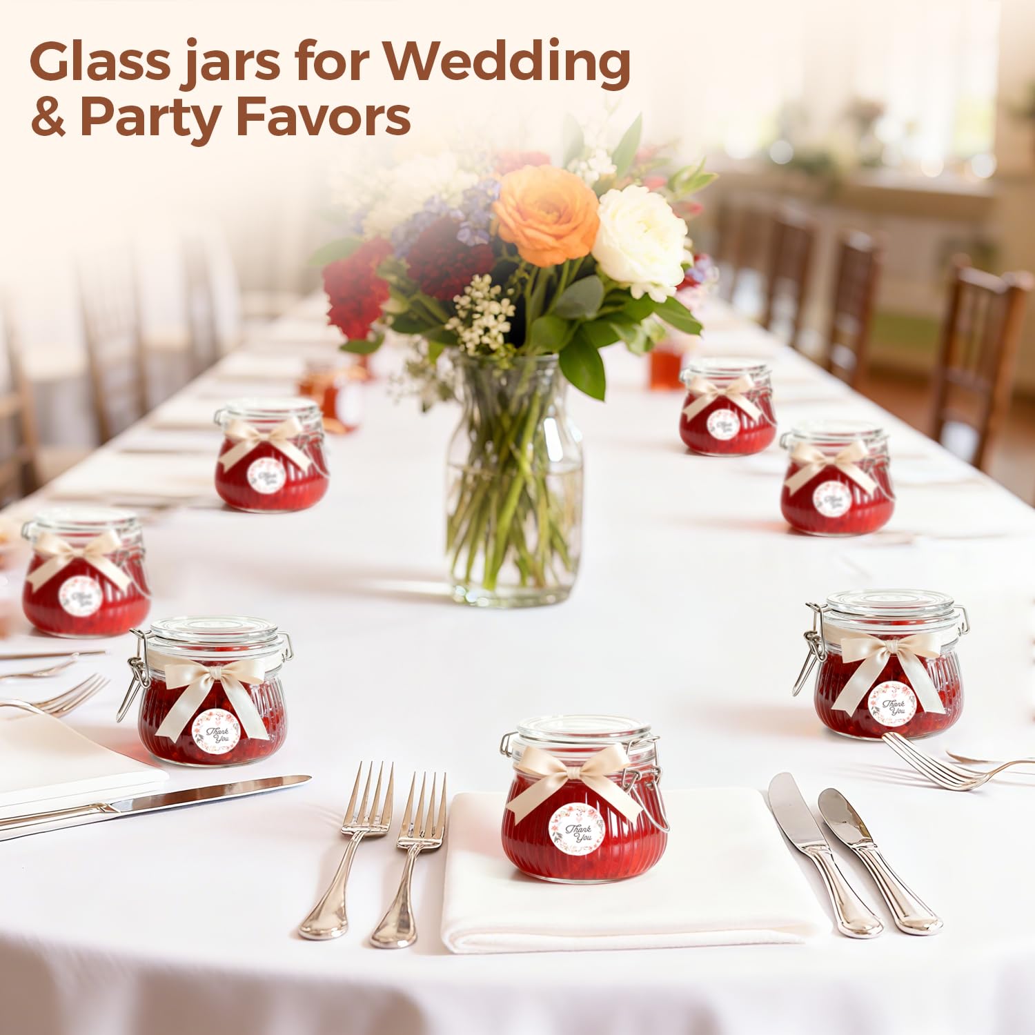 ComSaf storage jar for spices, tea, nuts, and snacks to keep your pantry orderly.