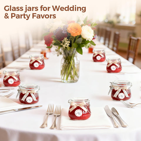 ComSaf storage jar for spices, tea, nuts, and snacks to keep your pantry orderly.