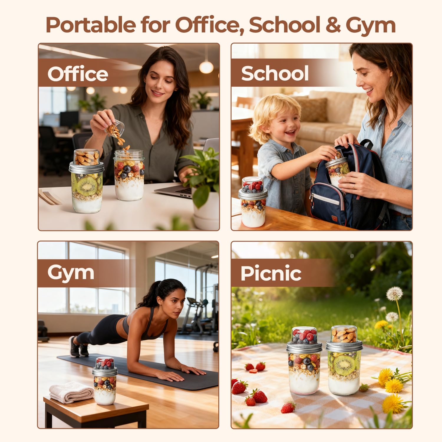 ComSaf spill-resistant travel jar stays reliable in bags and desks.