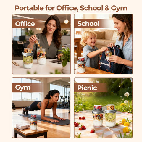 ComSaf spill-resistant travel jar stays reliable in bags and desks.
