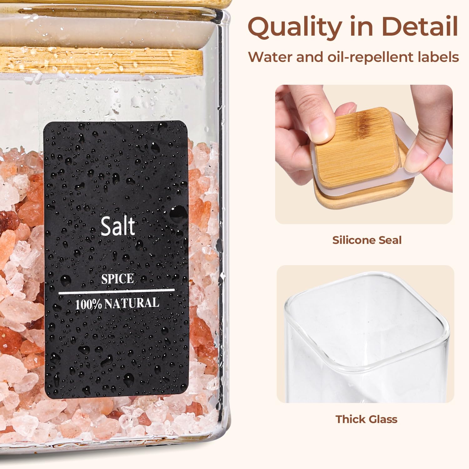 ComSaf stackable spice storage helps optimize small kitchens and meal prep.