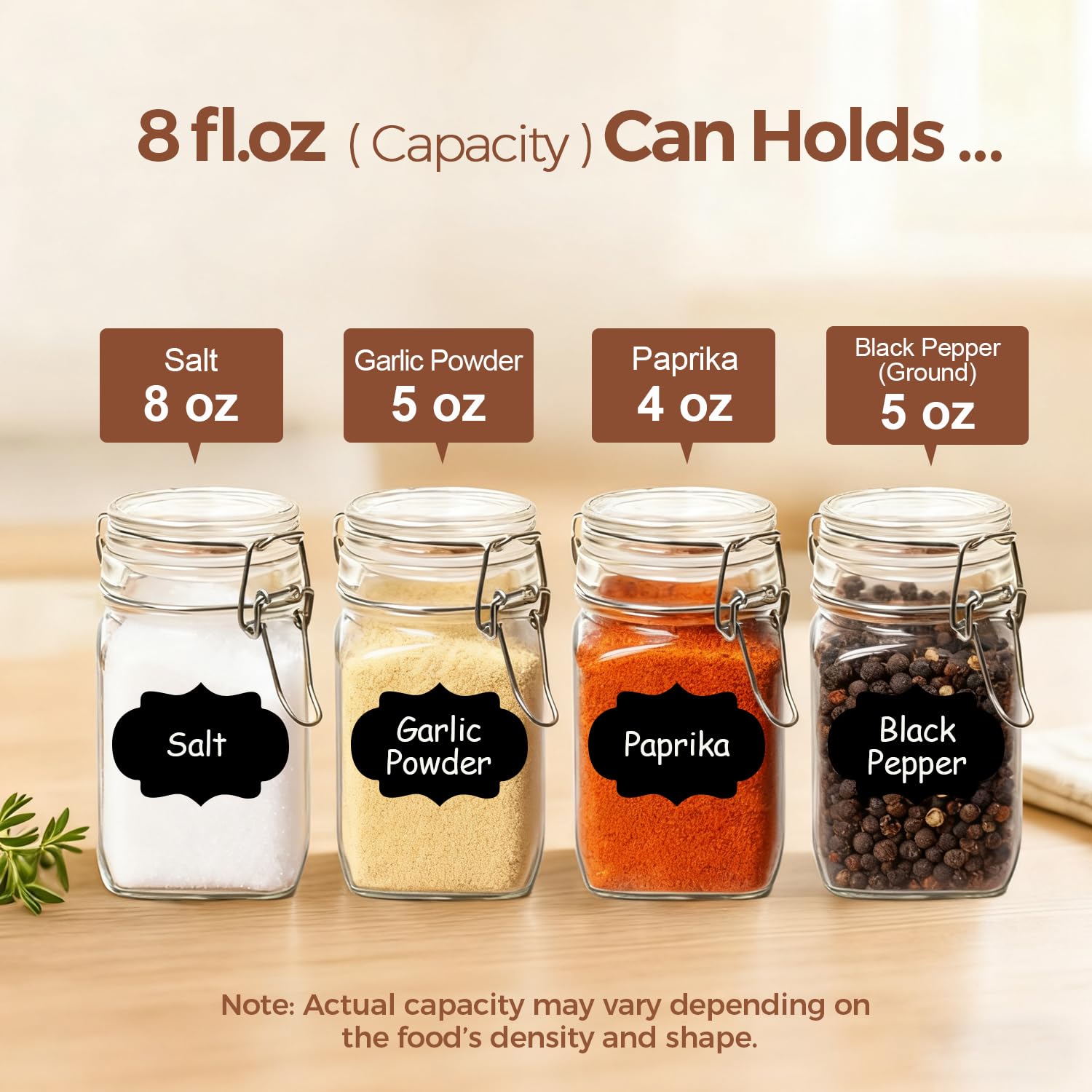 ComSaf stainless steel clips lock the lid securely for freshness.