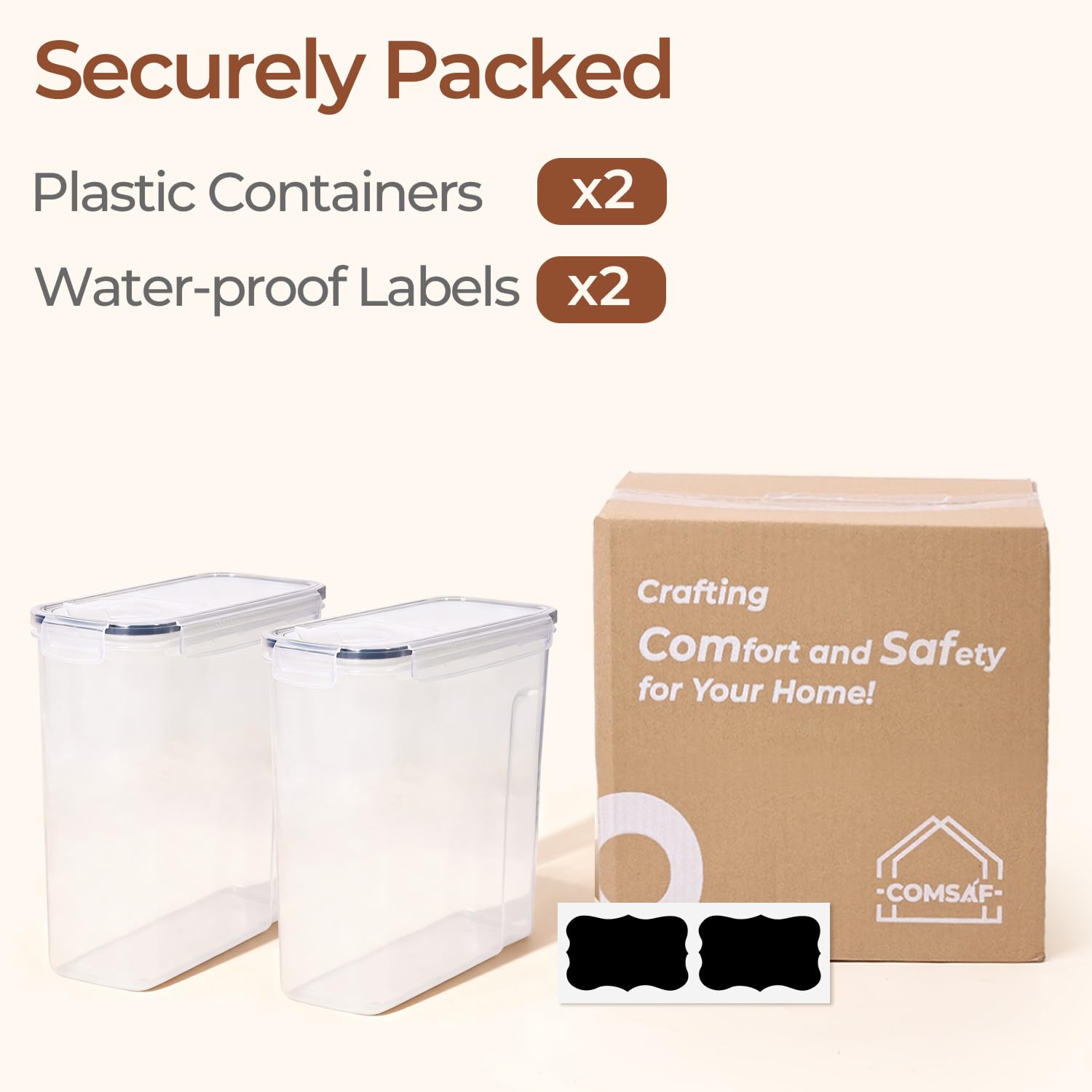 ComSaf compact, tall design fits neatly in standard pantries and cabinets.