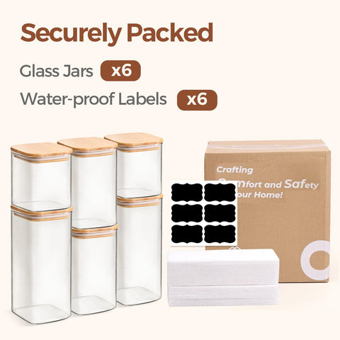 ComSaf jars suitable for tea, coffee beans, and snacks