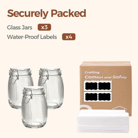 ComSaf tea and snack jar for countertop display.
