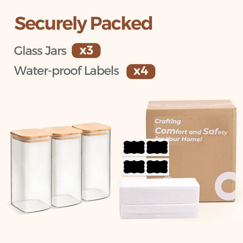 ComSaf 3-piece set suits compact kitchens and countertop organization.