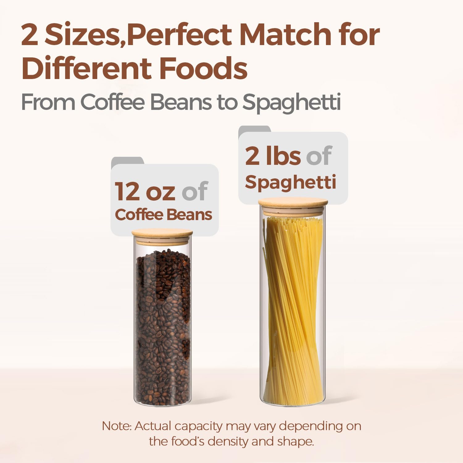 ComSaf wide-mouth jar 3.9-inch opening for easy scooping