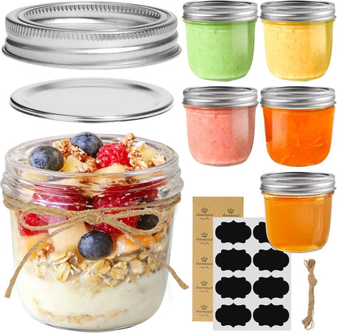 ComSaf wide-mouth 8oz jar ready for quick filling and easy cleaning.