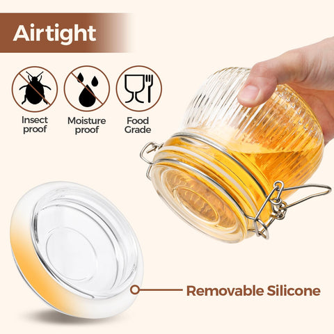 ComSaf wide-mouth jar designed for easy filling and thorough cleaning in daily use.