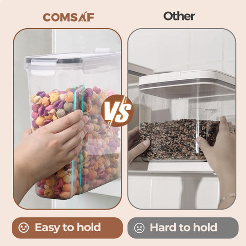 ComSaf wide flip-top spout supports controlled, mess-free pouring.