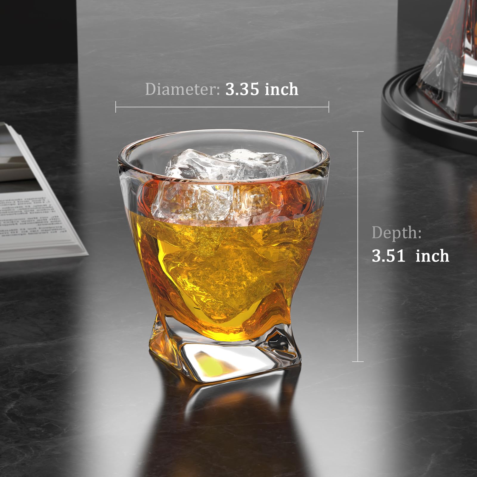 Comsmart whiskey glass dishwasher safe for easy cleanup after hosting.