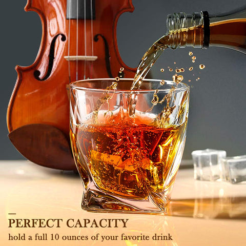 Comsmart whiskey glass gift packaging inside with foam and lining for protection.