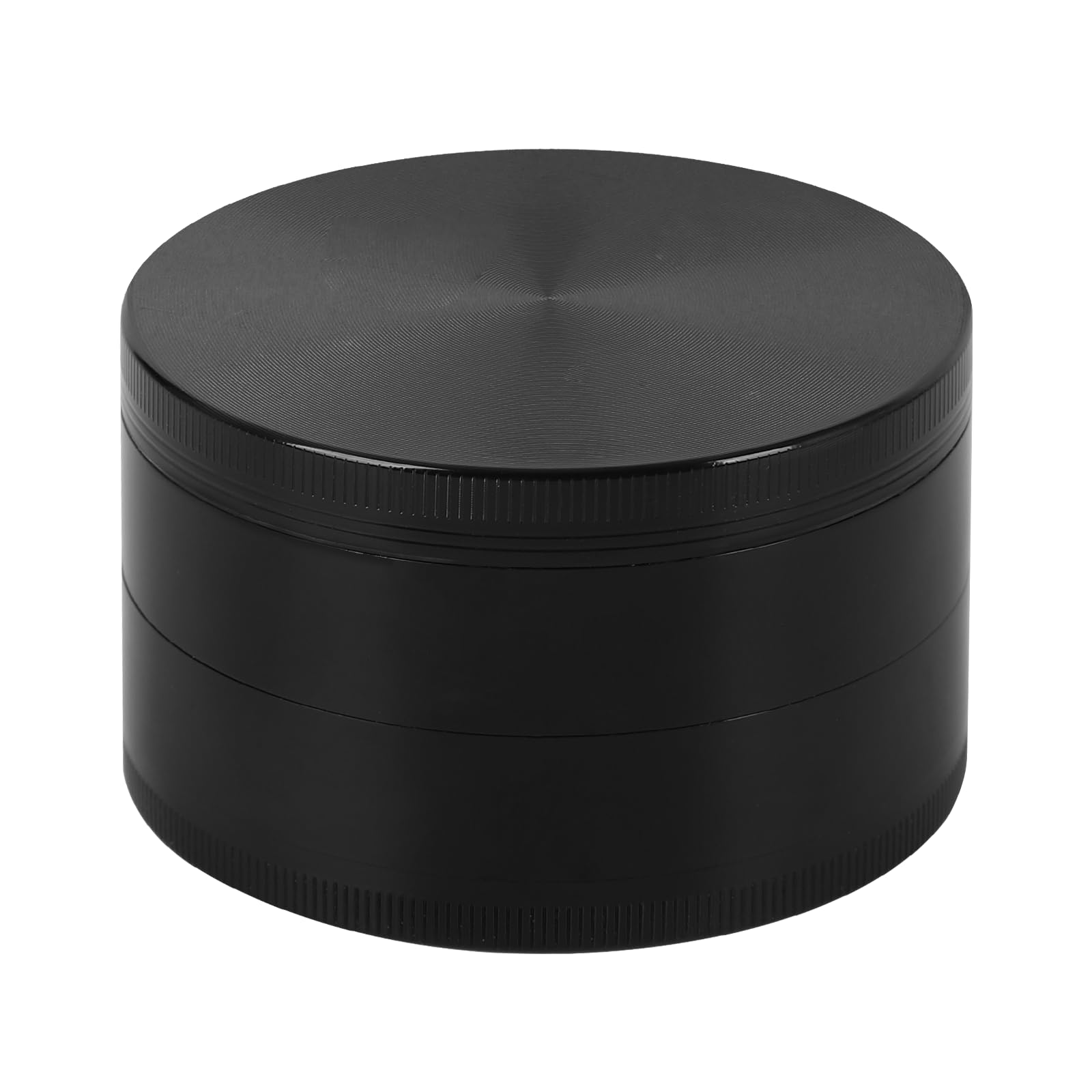 Comsuransly 3-inch spice grinder black top view for easy grinding and minimal spills.
