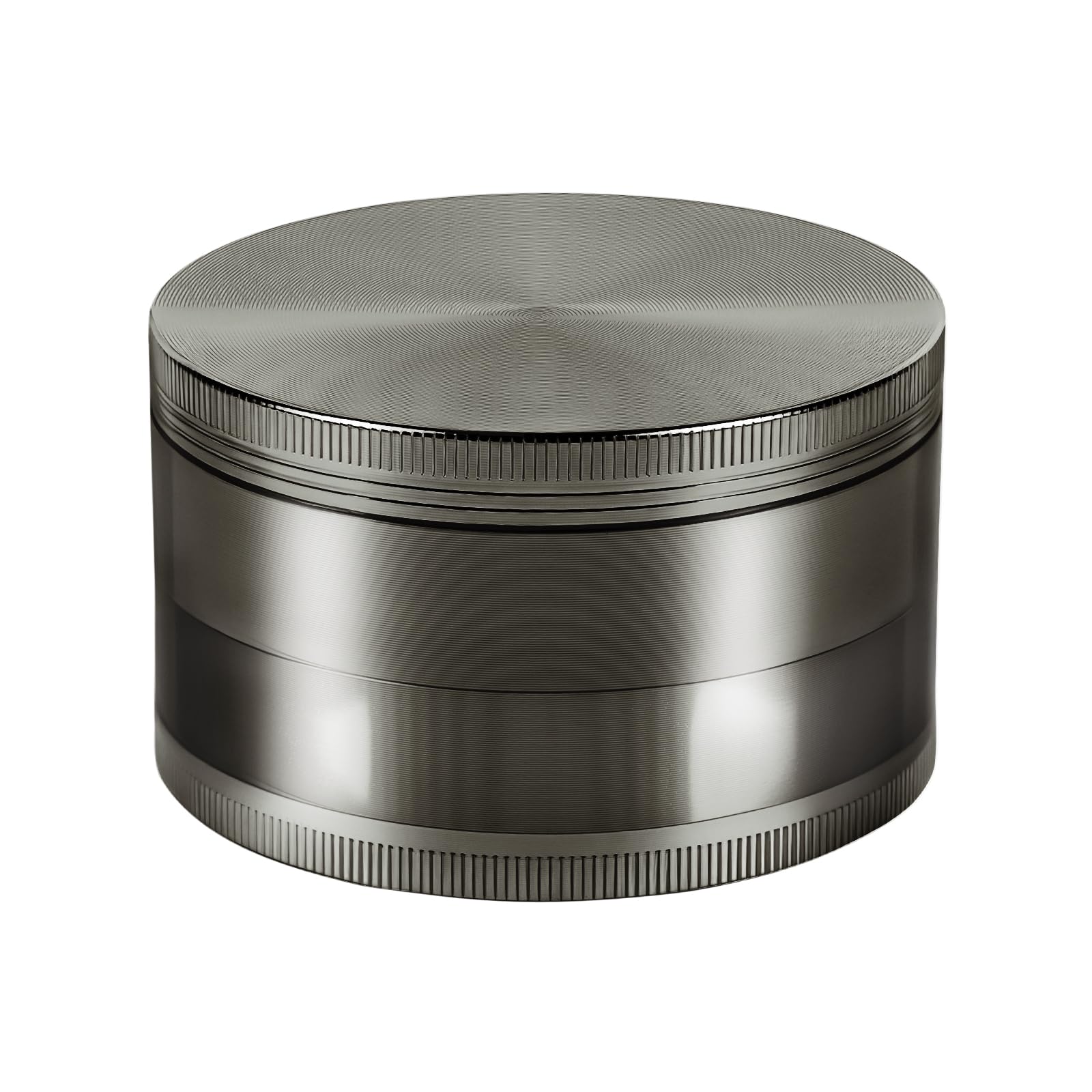 Comsuransly 2.5-inch gray grinder body showing compact design for easy kitchen storage.
