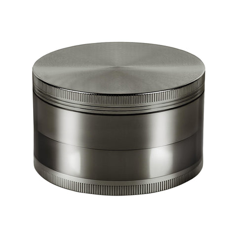 Comsuransly 2.5-inch gray grinder body showing compact design for easy kitchen storage.