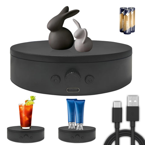 ComXim rotating display stand top view for detailed product shots with seamless 360° rotation.