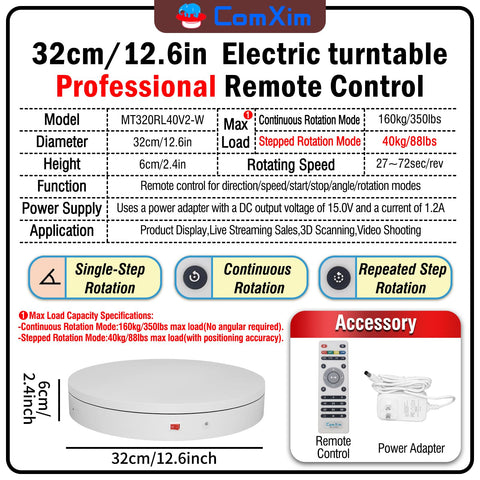 ComXim rotating platform side view showing smooth display rotation.