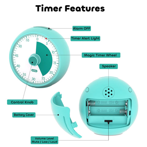Conchstar kitchen timer visually tracks boiling and baking tasks.