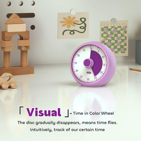 Conchstar timer with a droplet knob for friendly independent use