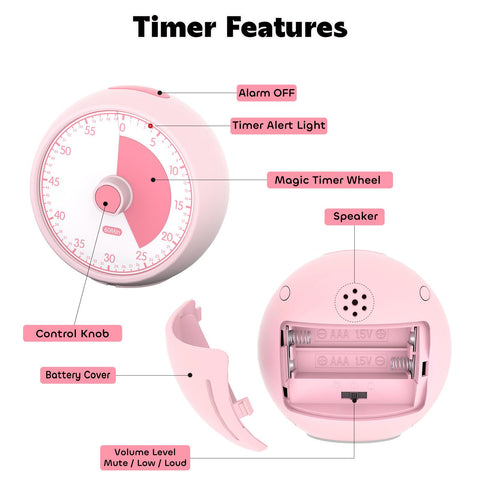 Conchstar timer builds routine through visual cues and independence.