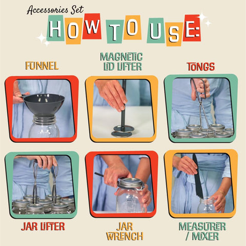 Concord jar lifter helps move hot jars safely from boiling water