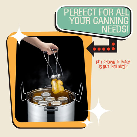Concord stainless 12.25-inch rack fits large pots for stable processing