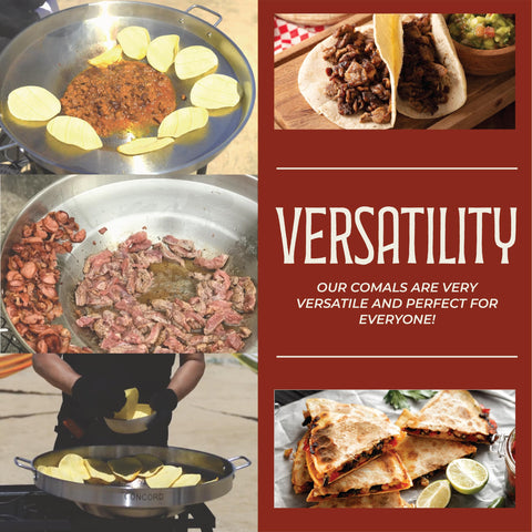 Concord 22-inch silver comal fits most round burners